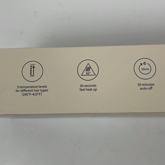 TYMO Ring Hair Straightening Comb 5 Temperature Levels Dual Voltage Electric - Picture 4 of 7